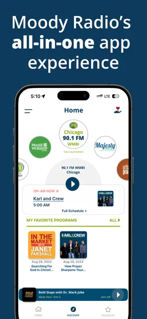 Moody Radio screenshot 1