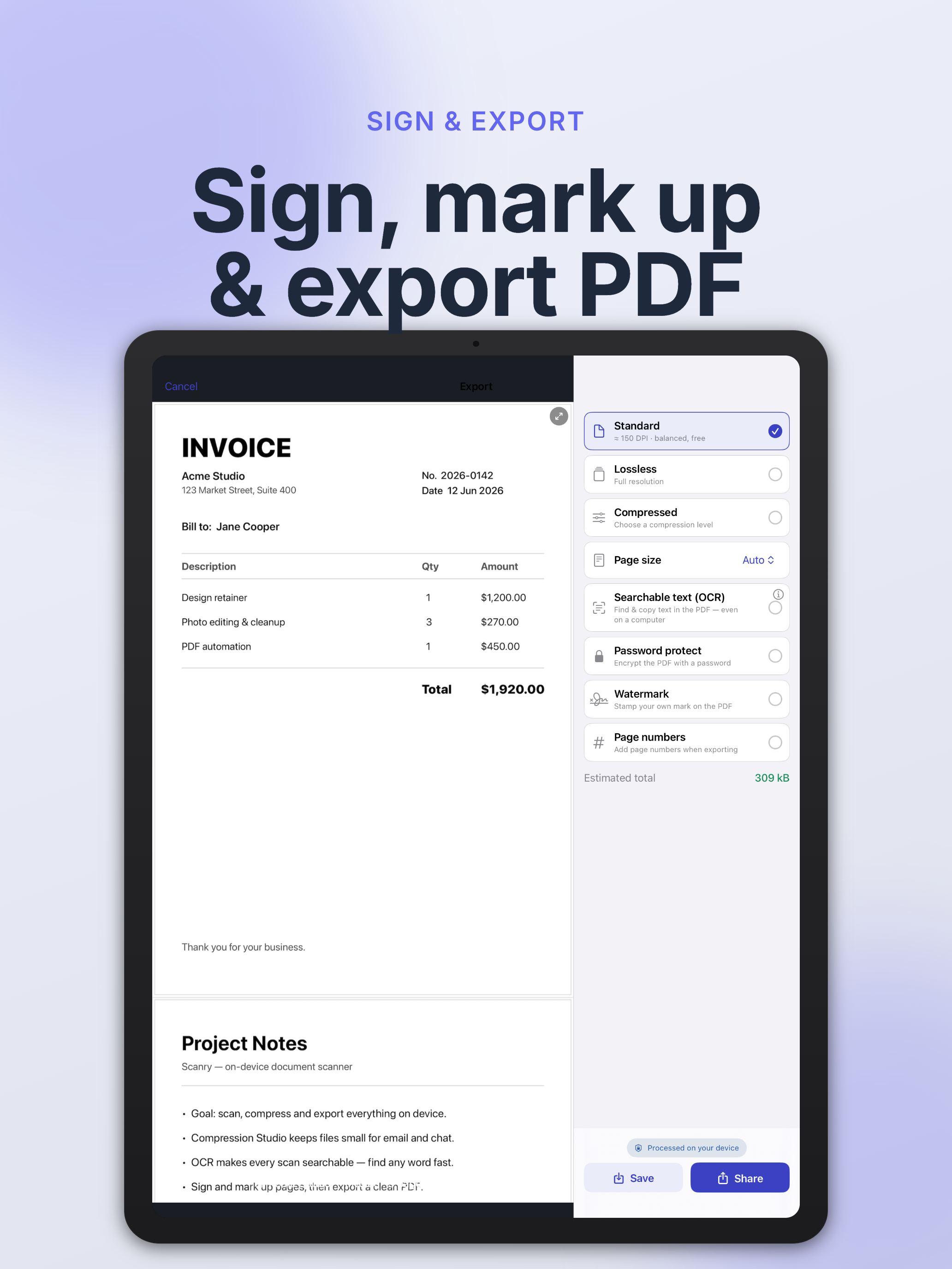 Scanry: PDF Scanner & OCR screenshot 11