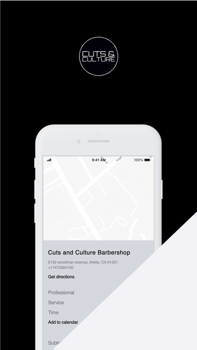 Cuts & Culture Barbershop iPhone screenshot 1 - Lifestyle app