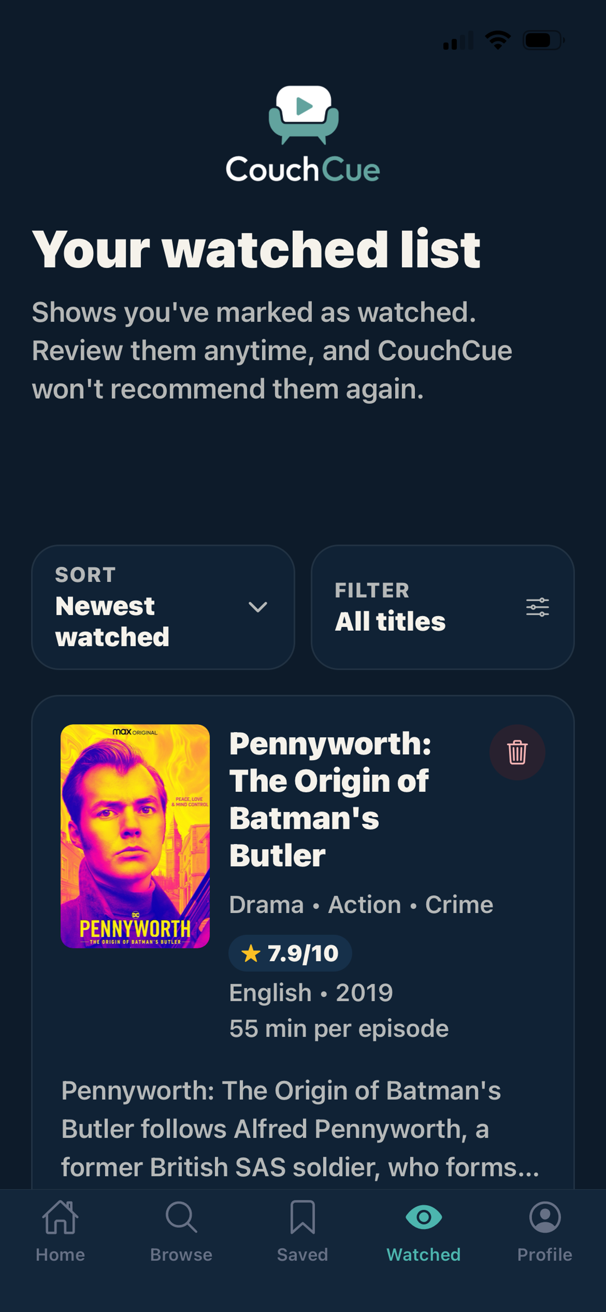 CouchCue screenshot 4