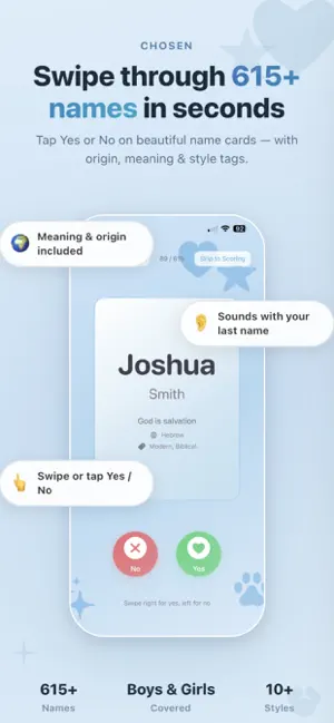 Chosen - Baby Names Together screenshot 2