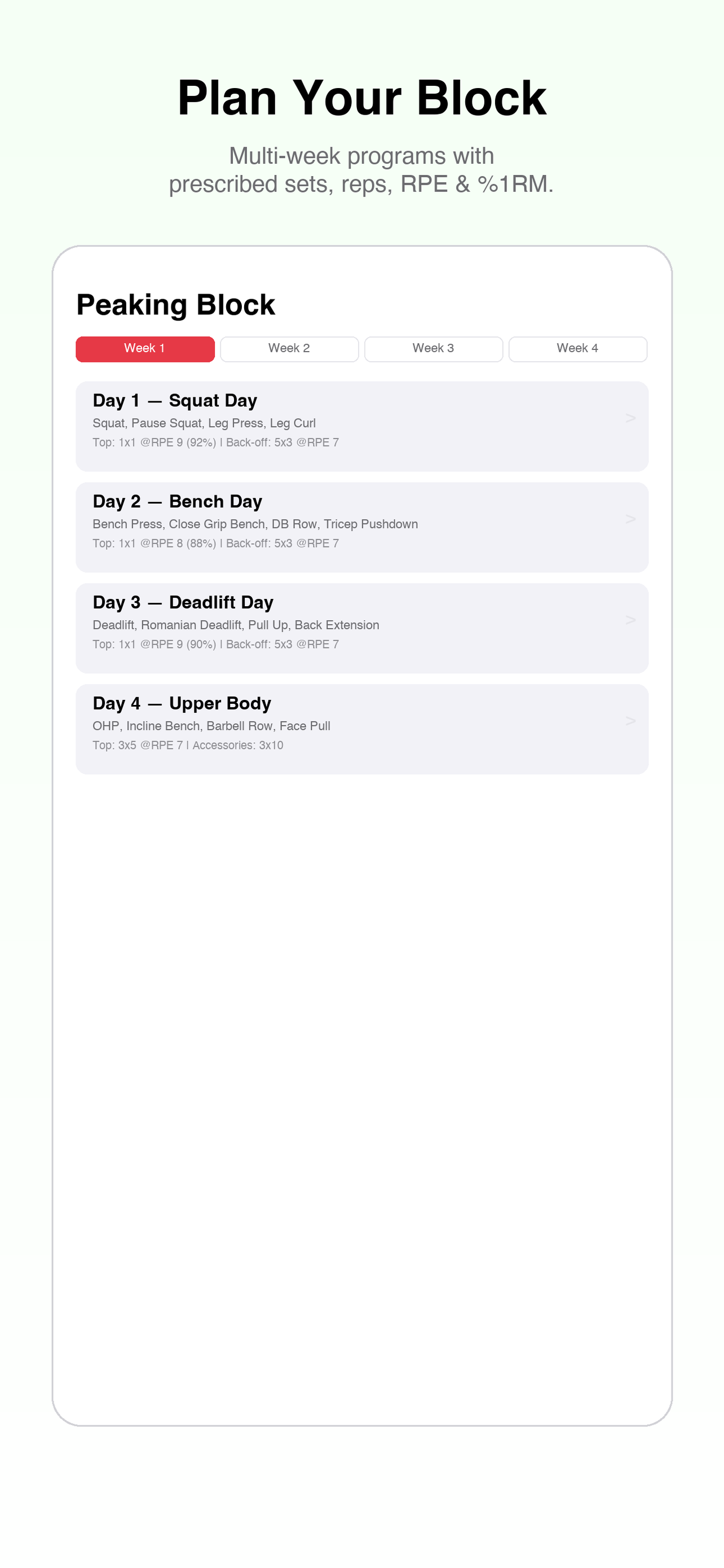 GymLog Powerlifting Tracker