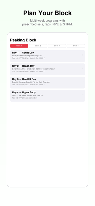 GymLog Powerlifting Tracker Screenshot 6 of 6