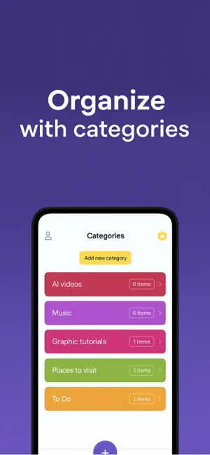 Notic - Bookmark organizer screenshot 4