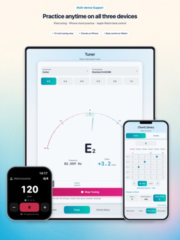 GuitarTool: Tuner & Metronome iPad screenshot