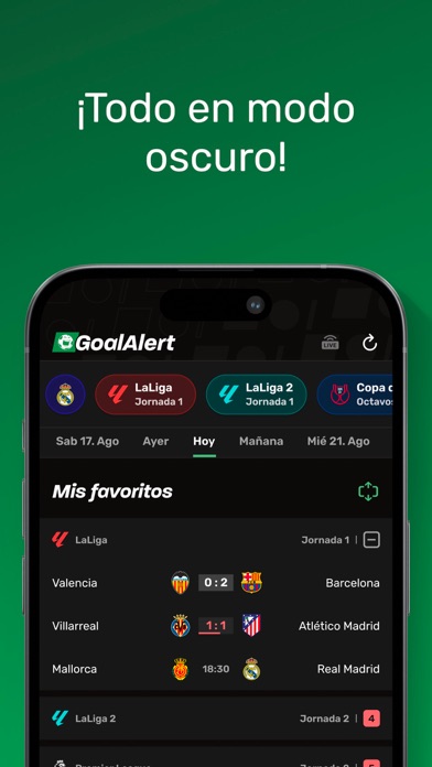 GoalAlert – Fútbol Global 2026 iPhone screenshot 9