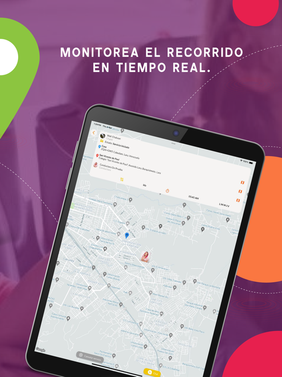 Chami Rides App iPad screenshot 5 - Navigation app