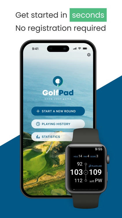 Golf Pad GPS Range Finder