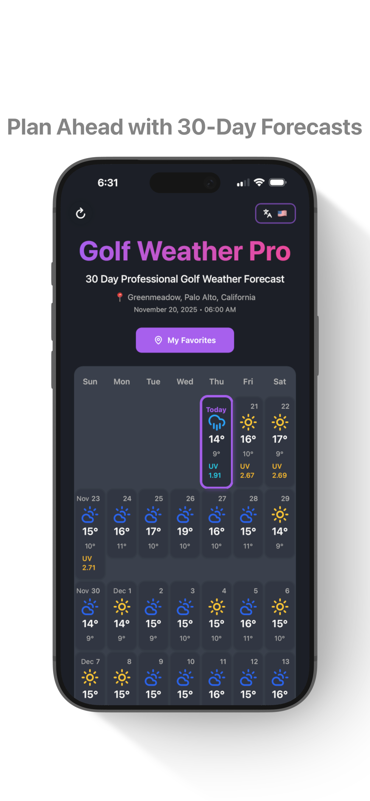 Golf Weather Pro – 30D
