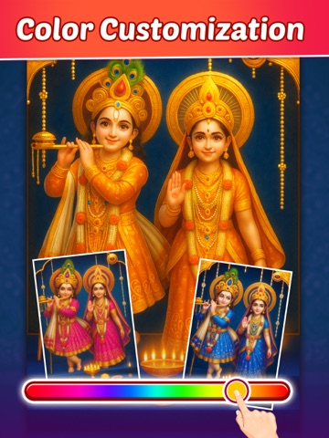 Lord Radha Krishna Live Temple iPad screenshot