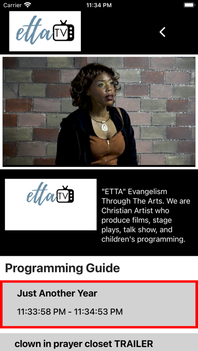 ETTA TV Screenshot