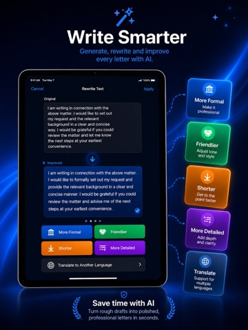 Simple Letter iPad screenshot