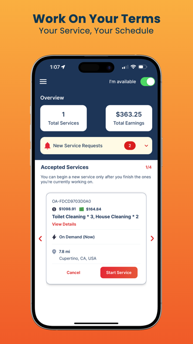 InstaService Pro: Work Smartly Screenshot