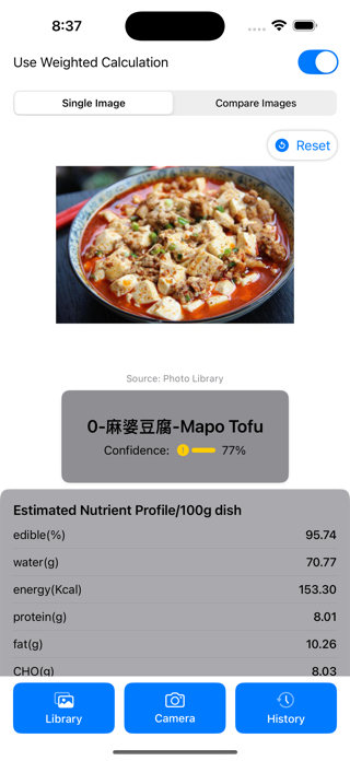 ChineseDishNutrientEstimation Screenshot 1 of 4
