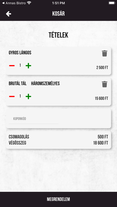 Pálma Kert Büfé Screenshot