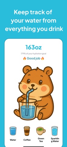 Water tracker Hamster Screenshot 2 of 3