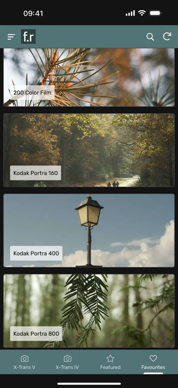 Screenshot #3 pour Film Recipes App for Fujifilm