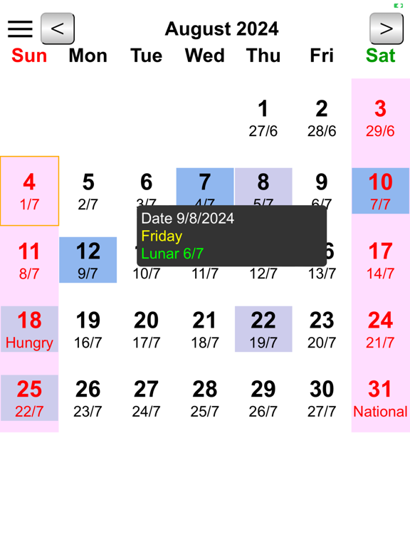 Screenshot #4 pour Calendar Malaysia