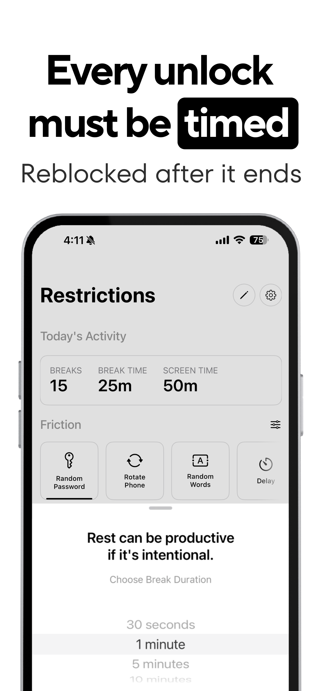 Breaktime: Focus App Blocker screenshot 3