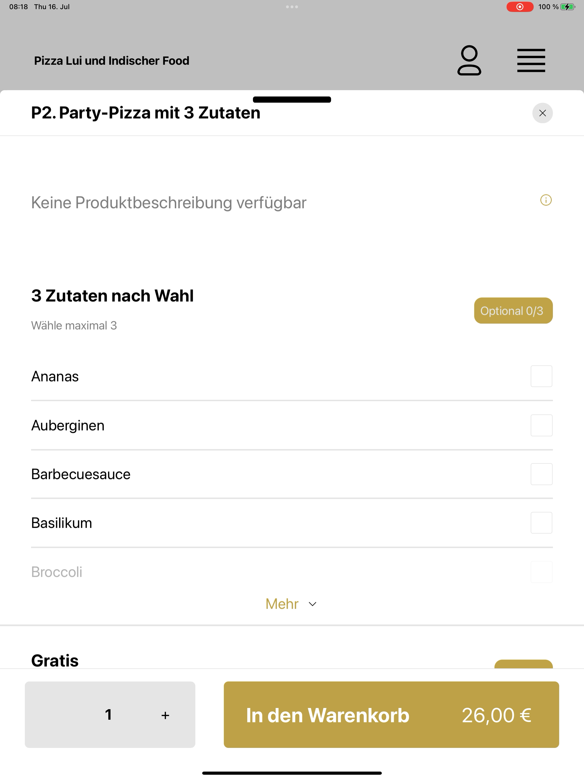 Pizza Lui und Indischer Food screenshot 16