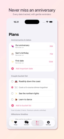 Relationship Tracker: Twosome iPhone screenshot