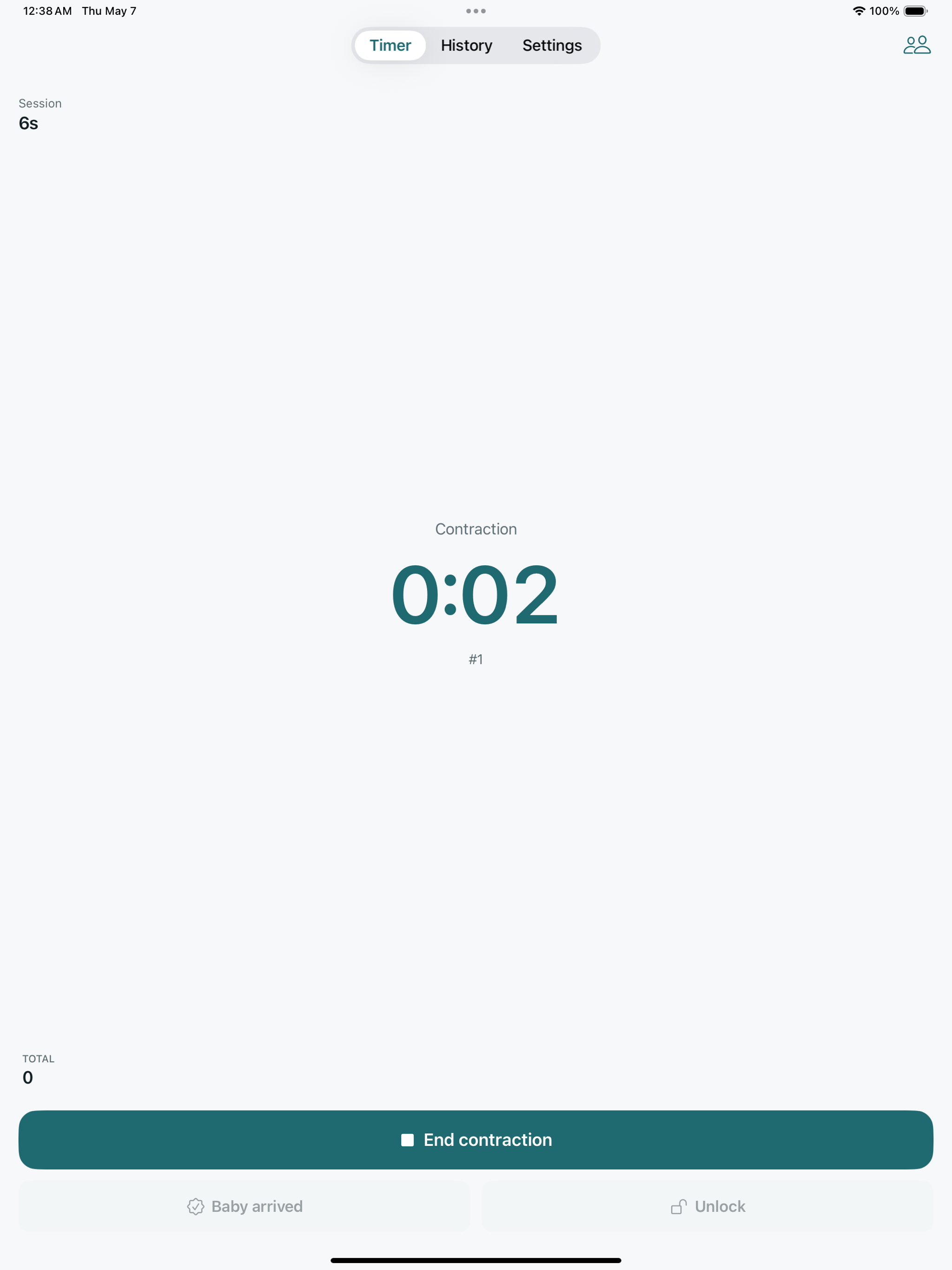 Contraction Timer by Nestling screenshot 13