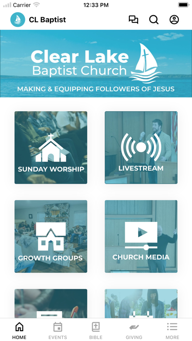Clear Lake Baptist Church IA Screenshot