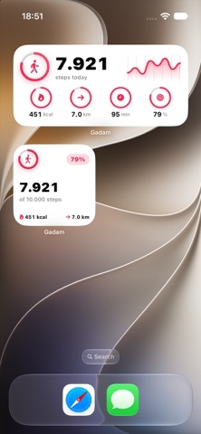 Gadam: Step Counter & Tracker Screenshot 3 of 4