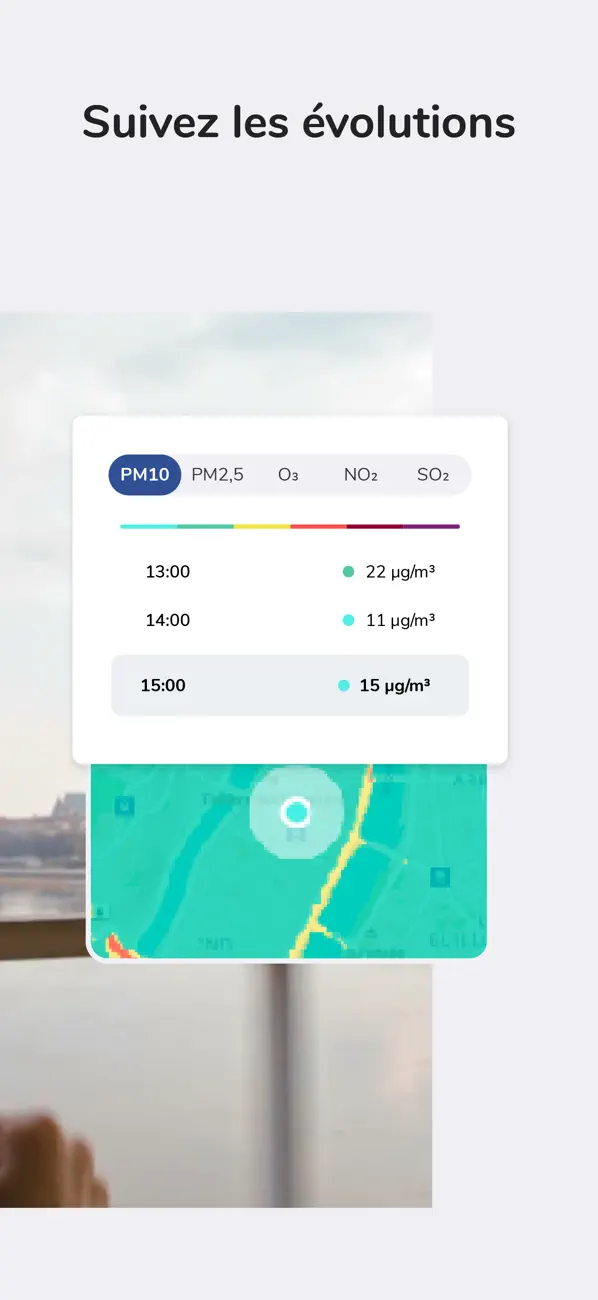 Screenshot #3 pour Air To Go - Qualité de l'air