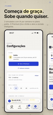 Gabarito: Simulados com IA iPhone screenshot