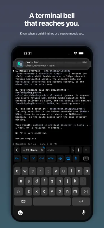 Muxly: Native tmux & SSH screenshot 2 of 6