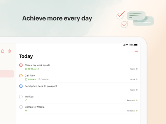 Todoist: to-do lijst & planner iPad app afbeelding 1