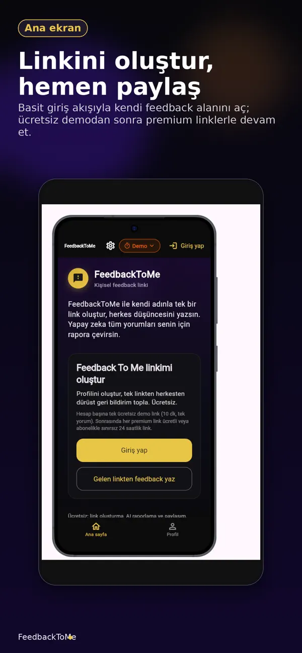Screenshot #2 pour Feedback2Me App