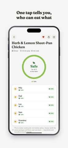 Allergy-Safe Meal Planner Screenshot 2 of 5