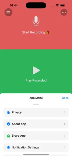 Скриншот Reverse Audio Singing Trend на iPhone 3