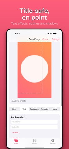 CoverForge: Thumbnail Maker iPhone screenshot