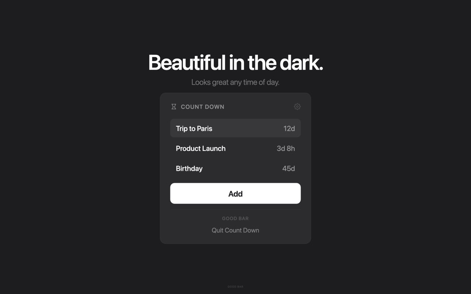 #2. Count Down: Menu Bar Timer (macOS) Ved: Maria Hollweck