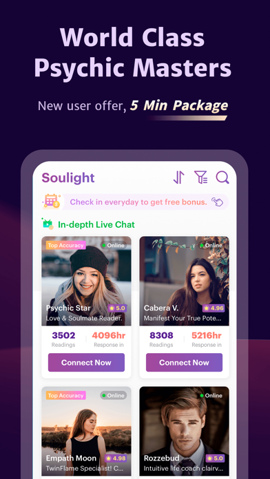 Soulight-Online Psychic Advice Screenshot