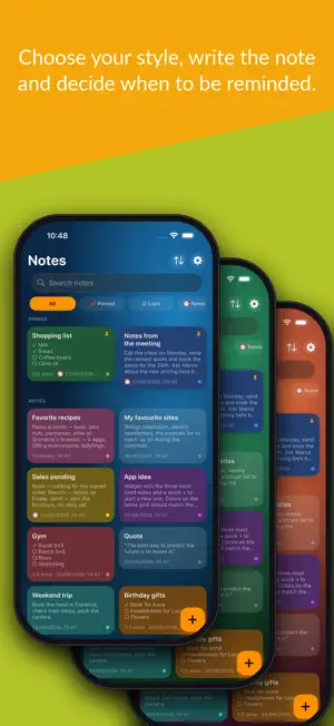Colored Notes Simple - taking screenshot 3