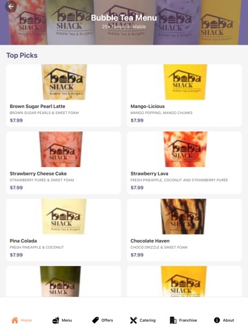 BobaShack iPad screenshot