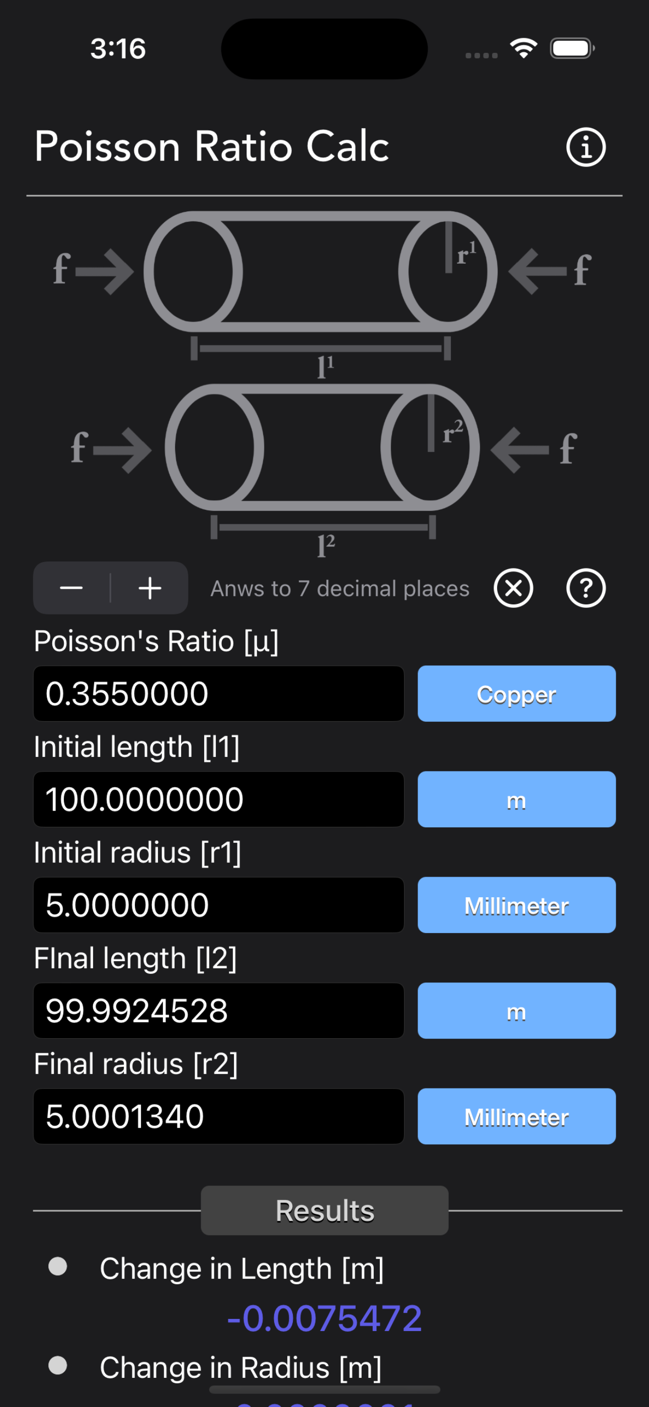 Poisson Ratio Calculator