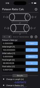 Poisson Ratio Calculator screenshot #6 for iPhone