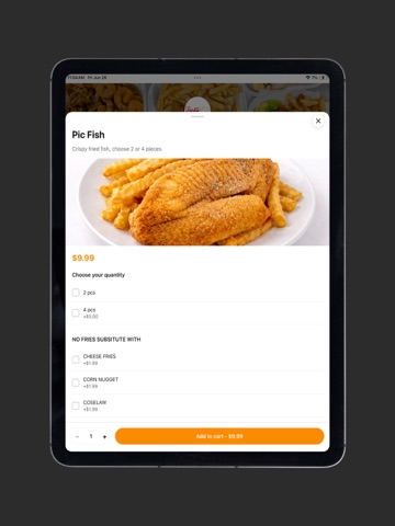Tasty Seafood Chicken Subs FC iPad screenshot