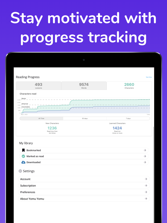 Yomu Yomu: Read&Learn Japanese iPad screenshot 7 - Education app