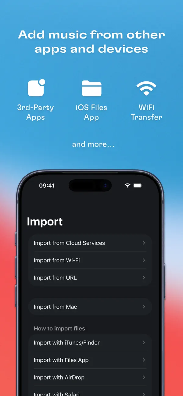 Doppler MP3 & FLAC Player iPhone App Screenshot 5 – Musik
