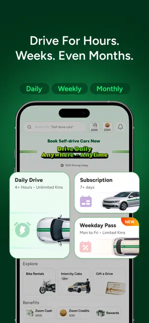 Zoomcar: Car rental for travel iPhone screenshot 3