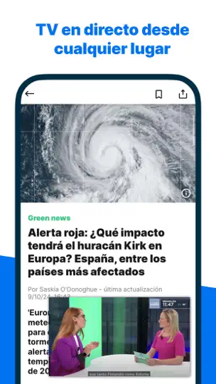 Captura de pantalla de Euronews - Noticias En Directo en iPhone 3