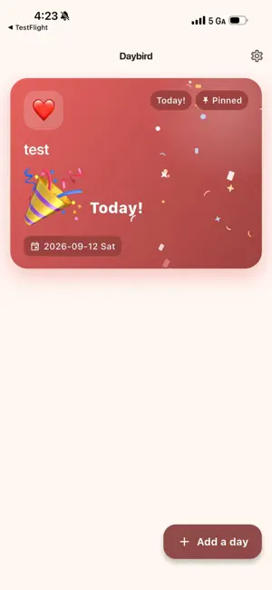 Daybird — Countdown Widget screenshot 2