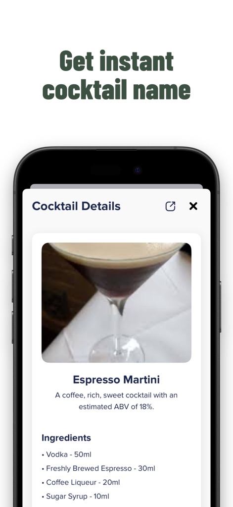 AI Cocktail Guide | Recipe - Food & Drink App | MWM