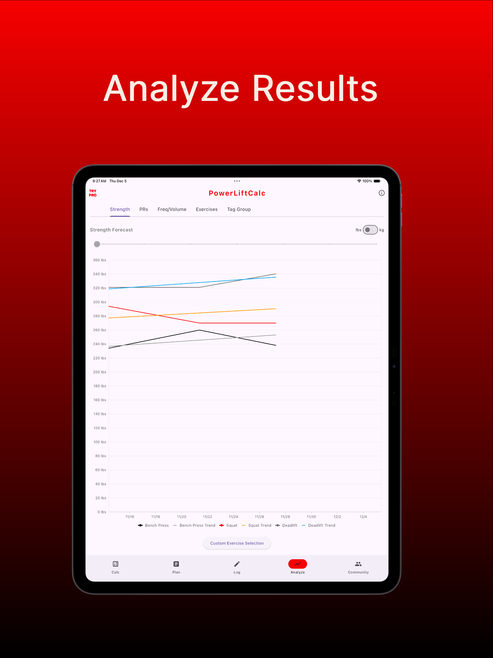 PowerLiftCalc Workout Log